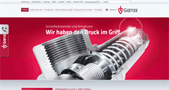 Desktop Screenshot of goetze-armaturen.de