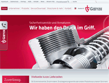 Tablet Screenshot of goetze-armaturen.de